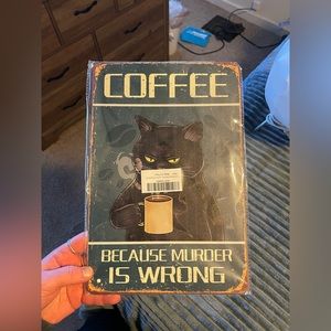 Coffee Cat Sign